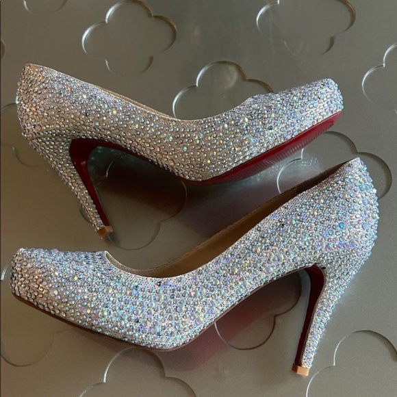 Aurora Boreale Crystal red bottoms high heels Size 40 (US 9) - Picture 11 of 12